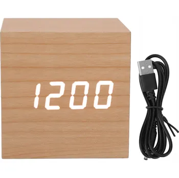 Hodiny Dřevěné LED hodiny Multifunkční velké