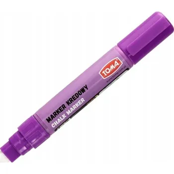 Křídový POPISOVAČ oboustranný 8/5 mm FIALOVÝ Toma SILNÝ fix barevný