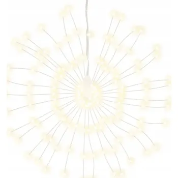 Vánoční dekorace Vánoční ozdoby 140 LED světýlek 2 ks teplá bílá 17 cm