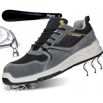 Pracovní obuv Pánské pracovní boty, ochranné, velurové, sportovní BOZP Ardon Timon S1P ESD, velikost 48