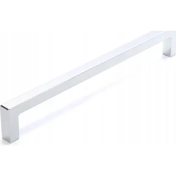 Nábytkové kování Nábytková úchytka reling stříbrná lesklá 17 CM