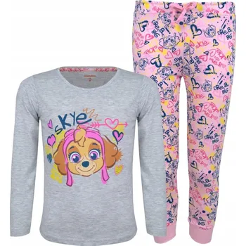 Dívčí pyžamo Pyžamo Tlapková patrola Skye pro holčičku šedé, velikost 128