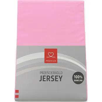 Prostěradlo JERSEY Prostěradlo PREMIUM 200x220 s gumou RŮŽOVÁ-Velmi silné-TOP