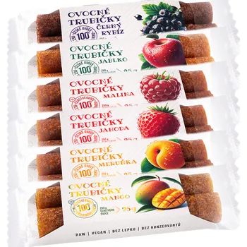 Sušené ovoce Ovocné trubičky - MIX