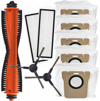 Sada příslušenství pro robotický vysavač Kartáč s břity, kartáčky, HEPA filtry pro XIAOMI X20 Pro/Max a sáčky 10ks