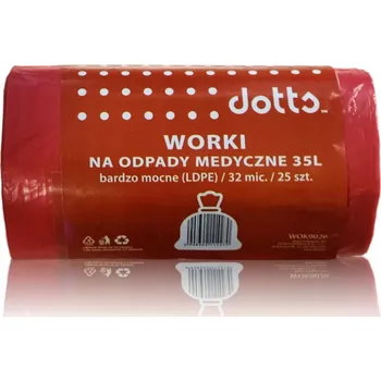 Pytle na odpadky Pytle na lékařský odpad 35 l 25 ks , Dotts