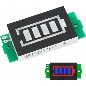 Bezpečnostní kamera Měřič MSALAMON Ukazatel nabití baterie Li-Ion Zelený