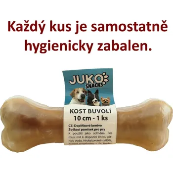 Pamlsek pro psa Kost buvolí JUKO Snacks 10 cm (1 ks)