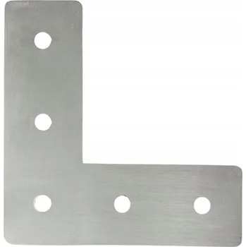 Tesařské kování SPOJOVACÍ DESKA ÚHELNÍK HLINÍKOVÝ TL. 5mm PRO PROFILY 4040 40x40