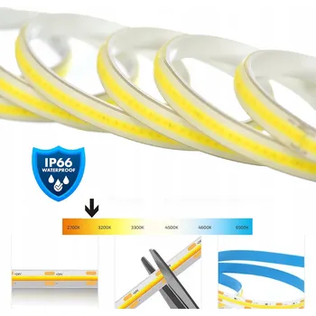 LED osvětlení COB pásek voděodolný IP66 světelná linka 24V 8W BC