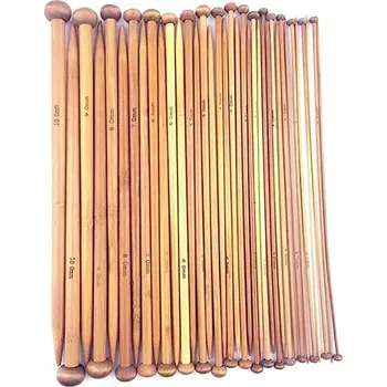 Jehlice SADA NA PLETENÍ BAMBUSOVÉ JEHLICE 36ks