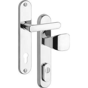 Dveřní kování Rostex Bezpečnostní kování Fest, 90 mm, PZ, chrom lesklý, nerezová ocel leštěná 4038865600