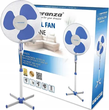 Vzduchotechnika Podlahový ventilátor Iskra HURRICANE bílý