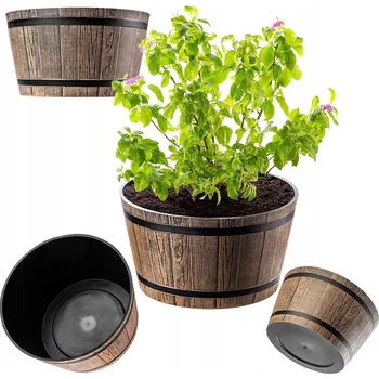 Květináč Kadax kulatý květináč 40 cm Hnědá