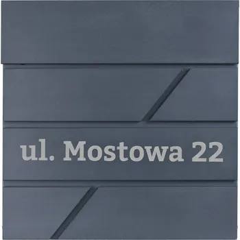 Poštovní schránka Poštovní schránka , s držákem na noviny, šedá TabPrint