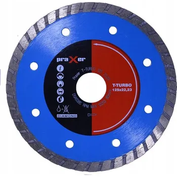 Řezný kotouč PRAXER Diamantový kotouč na betonu T-TURBO 125 mm