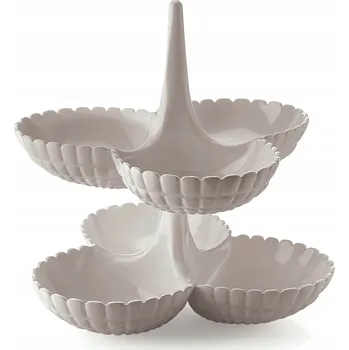 Guzzini TIFFANY – Dvoupatrový etažér na občerstvení, taupe (šedohnědá)