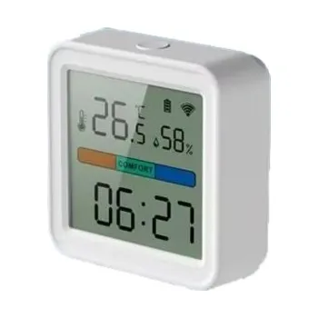 Senzor Teploty a Vlhkosti s Hodinami TUYA SMART LIFE WIFI LCD Teploměr