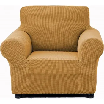 Napínací potah Univerzální napínací potah na křeslo - Hořčicový Fleece