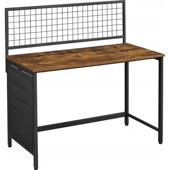 Psací stůl Obdélníkový psací stůl Zender Textil 118 x 60 x 120 cm, odstíny hnědé