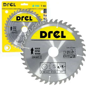 Okružní pila Kotoučová pila Drel CON-TCT-1904 na dřevo 190x30mm