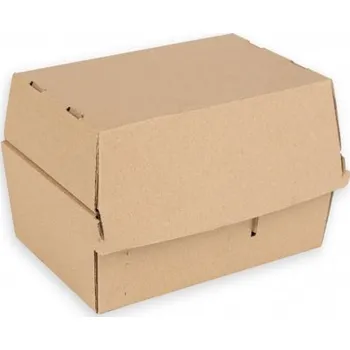 Jednorázové nádobí Box na hamburger 200x130x110 mm Double 100ks