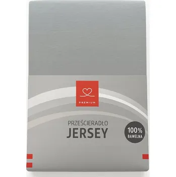 Prostěradlo JERSEY Prostěradlo PREMIUM 140x200 s gumou Popel-Velmi silné-TOP