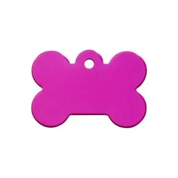 psí známka Psí známka Kost malá růžová 28x18 mm