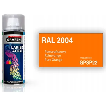 Barva ve spreji AKRYLOVÝ LAK VE VE SPREJI POMERANČOVÝ RAL 2004