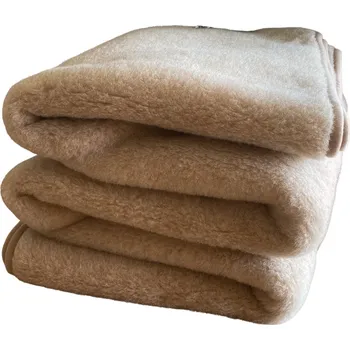 Prostěradlo VLNĚNÁ DEKA CAMEL CAPPUCCINO 140X200 – PŘÍRODNÍ VELBLOUDÍ VLNA
