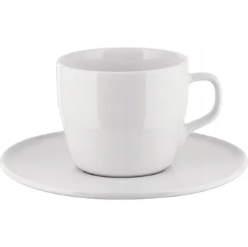 Alessi ITSUMO šálek s podšálkem 150 ml / bílý