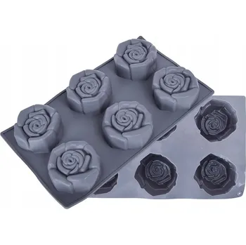 Forma na pečení SILIKONOVÁ FORMA NA PEČENÍ MONOPORCÍ ČOKOLÁDY MUFFINŮ RŮŽE