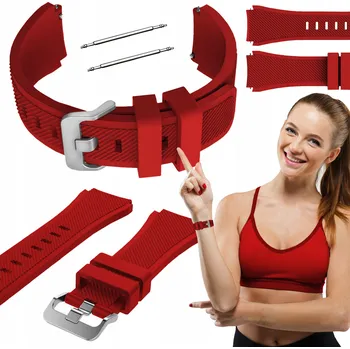 Příslušenství k chytrým hodinkám Řemínek pro Samsung Galaxy Watch 6 Classic 47mm chytré hodinky červený řemínek