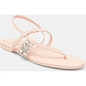 Dámské sandále Sandály Armani Exchange dámské, růžová barva, XDP057 XV841 01081 XDP057.XV841.01081 03X, EUR 38