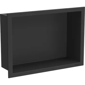 police Mexen X-Wall-R nástěnná police s límcem 30 x 20 cm, černá - 1970302010 Koupelnové police