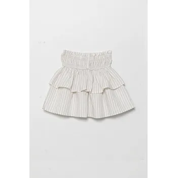 Dívčí sukně Dětská lněná sukně United Colors of Benetton 4Q1NC0023.G.Seasonal béžová 80X, vel. 160