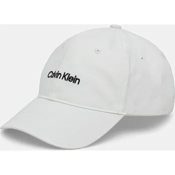 Čepice Bavlněná baseballová čepice Calvin Klein LV04D5003G bílá 00X, vel. ONE SIZE