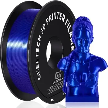 Filament GEEETECH PLA filament SILK KRÁLOVSKÁ MODRÁ HEDVÁBNĚ LESKLÁ MODRÁ 1KG