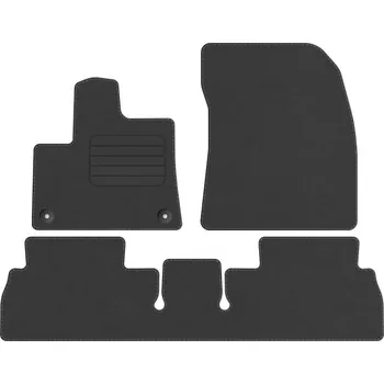 autokoberec Koberce Edecor velurové 3 ks