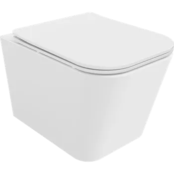 Klozet Mexen Teo WC mísa Rimless s pomalu zavíratelným sedátkem slim, duroplast, bílý lesk - 30850600 WC mísy