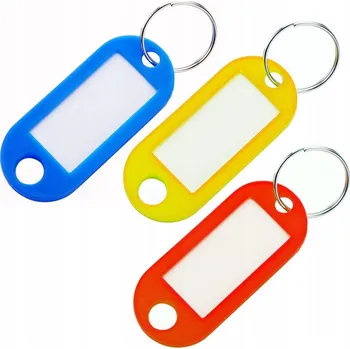 KLÍČENKY IDENTIFIKAČNÍ ŠTÍTKY PŘÍVĚSKY NA KLÍČE PŘÍVĚSEK NA KLÍČE 3 KUSY