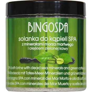 Koupelová sůl SOLNÁ LÁZEŇ DO KOUPELE SPA S MINERÁLY Z MRTVÉHO MOŘE A OLEJEM ZE ZELENÉ KÁVY