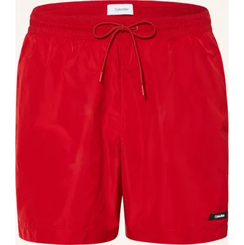 Pánské plavky Calvin Klein Pánské Koupací Šortky Ck Essentials, červená, 50/M