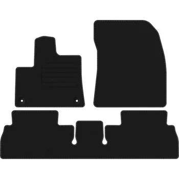 autokoberec Koberce Edecor velurové 3 ks