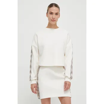 Dámská mikina Mikina Guess CYMONE dámská, béžová barva, s aplikací, V3BQ16 KB3P2 V3BQ16.KB3P2 01X, vel. L