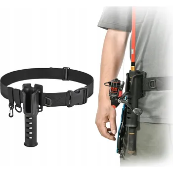 Rybářský prut DRŽÁK PRUTU RYBÁŘSKÝ BEDERNÍ PÁS NA PRUT NASTAVITELNÝ