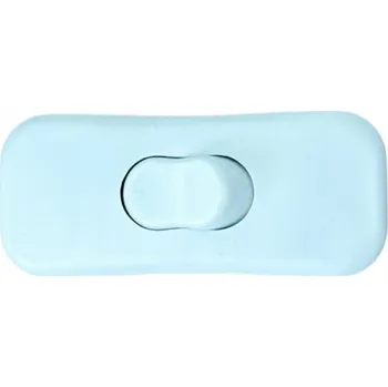 vypínač Kolébkový vypínač, ruční 2-pólový bílý vypínač na kabel lampy