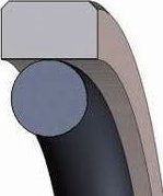 Pístové těsnění DICHTOMATIK KPOR 30 Z / 70 x 54.5 x 6.3 PTFE