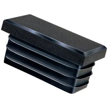 Příslušenství pro plot Obdélníková záslepka 20 x 40 x 1.0 - 3.0 mm, LDPE, černá