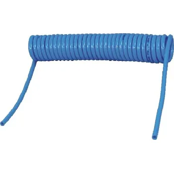 Příslušenství ke kompresoru Hadice pro pneu nářadí 6.5 x 10 - 5 m spirálová PU hadice bez rychlospojek